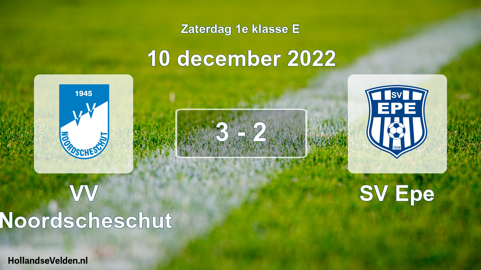 Total number of matches played: VV Noordscheschut - SV Epe 3 - 2 (10 December 2022)