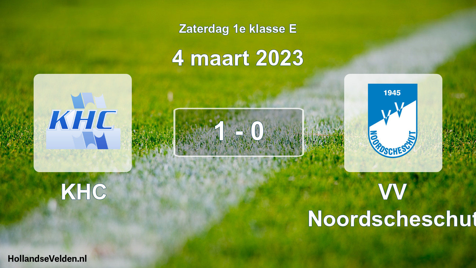 Total number of matches played: KHC - VV Noordscheschut 1 - 0 (4 March 2023)