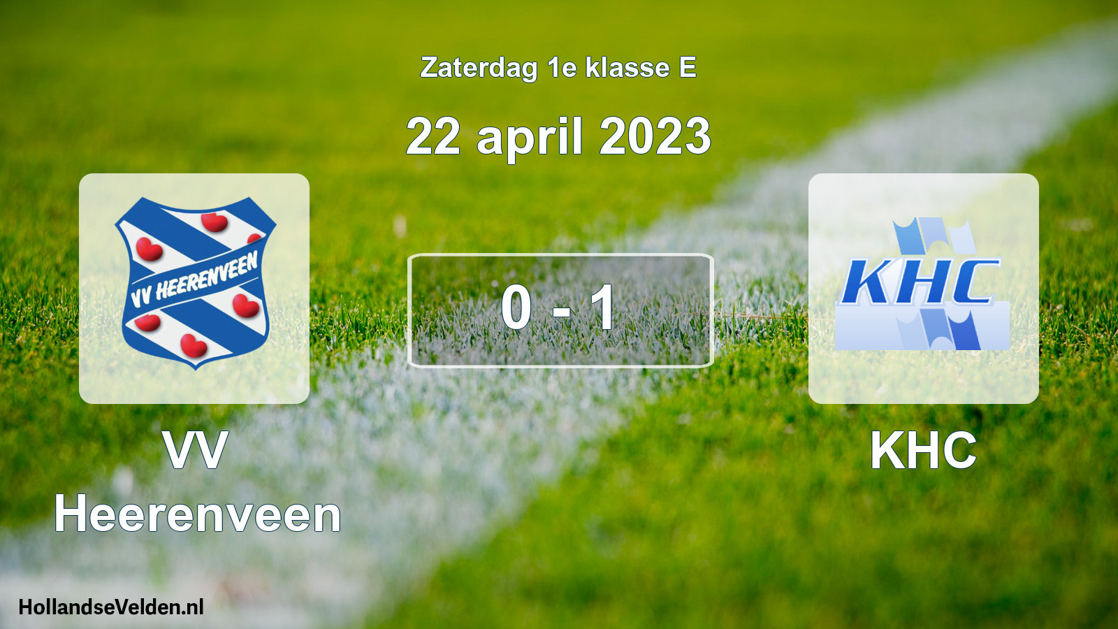 Total number of matches played: VV Heerenveen - KHC 0 - 1 (22 April 2023)