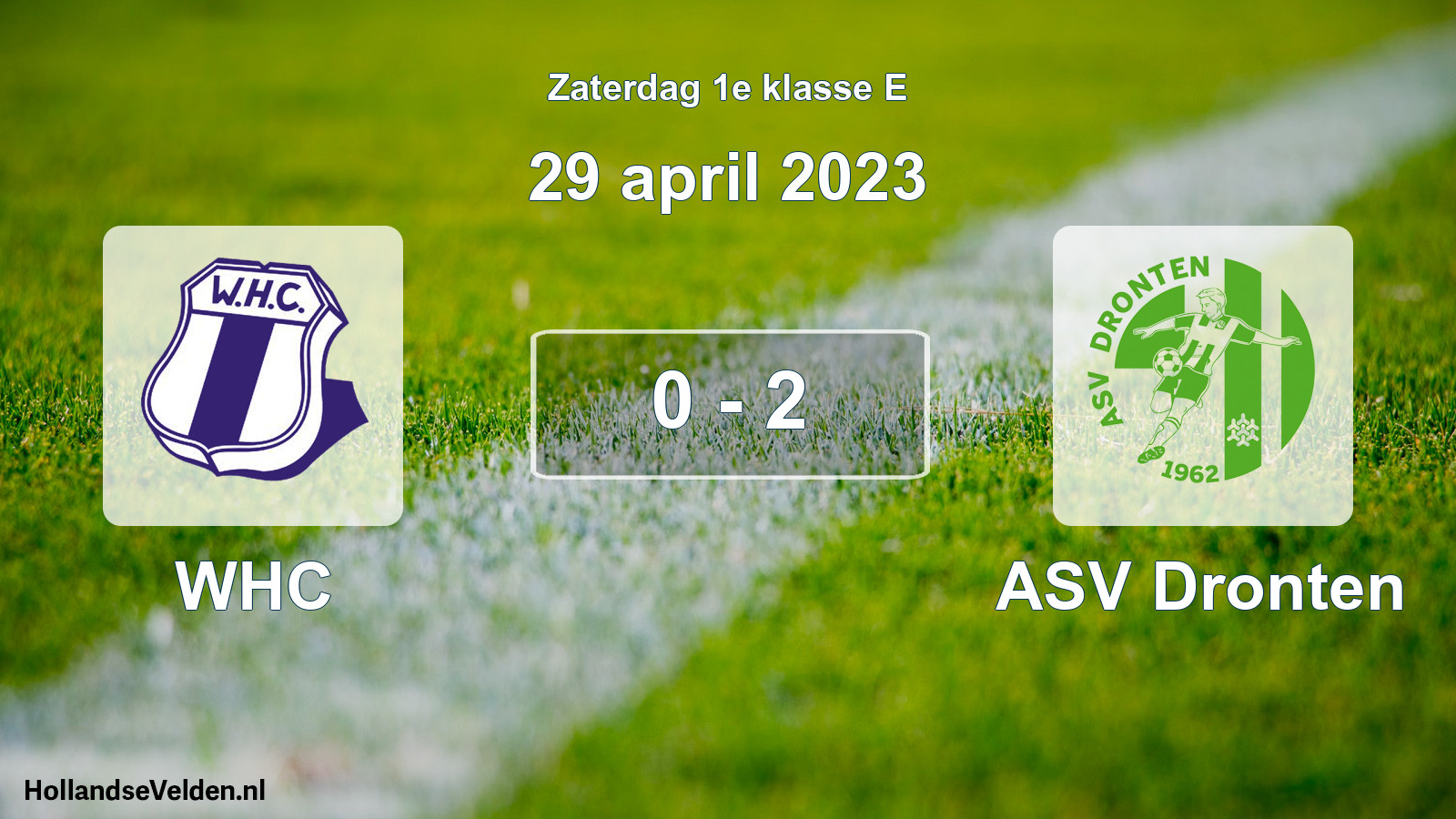 Total number of matches played: WHC - ASV Dronten 0 - 2 (29 April 2023)