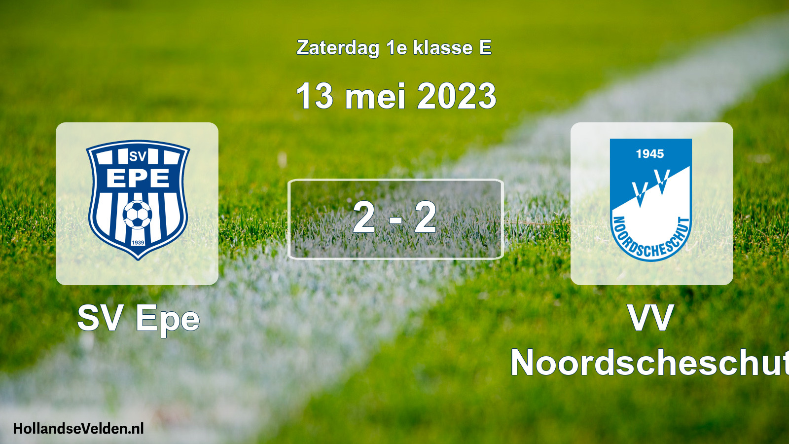 Total number of matches played: SV Epe - VV Noordscheschut 2 - 2 (13 May 2023)