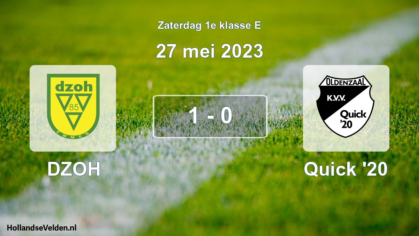 Total number of matches played: DZOH - Quick '20 1 - 0 (27 May 2023)