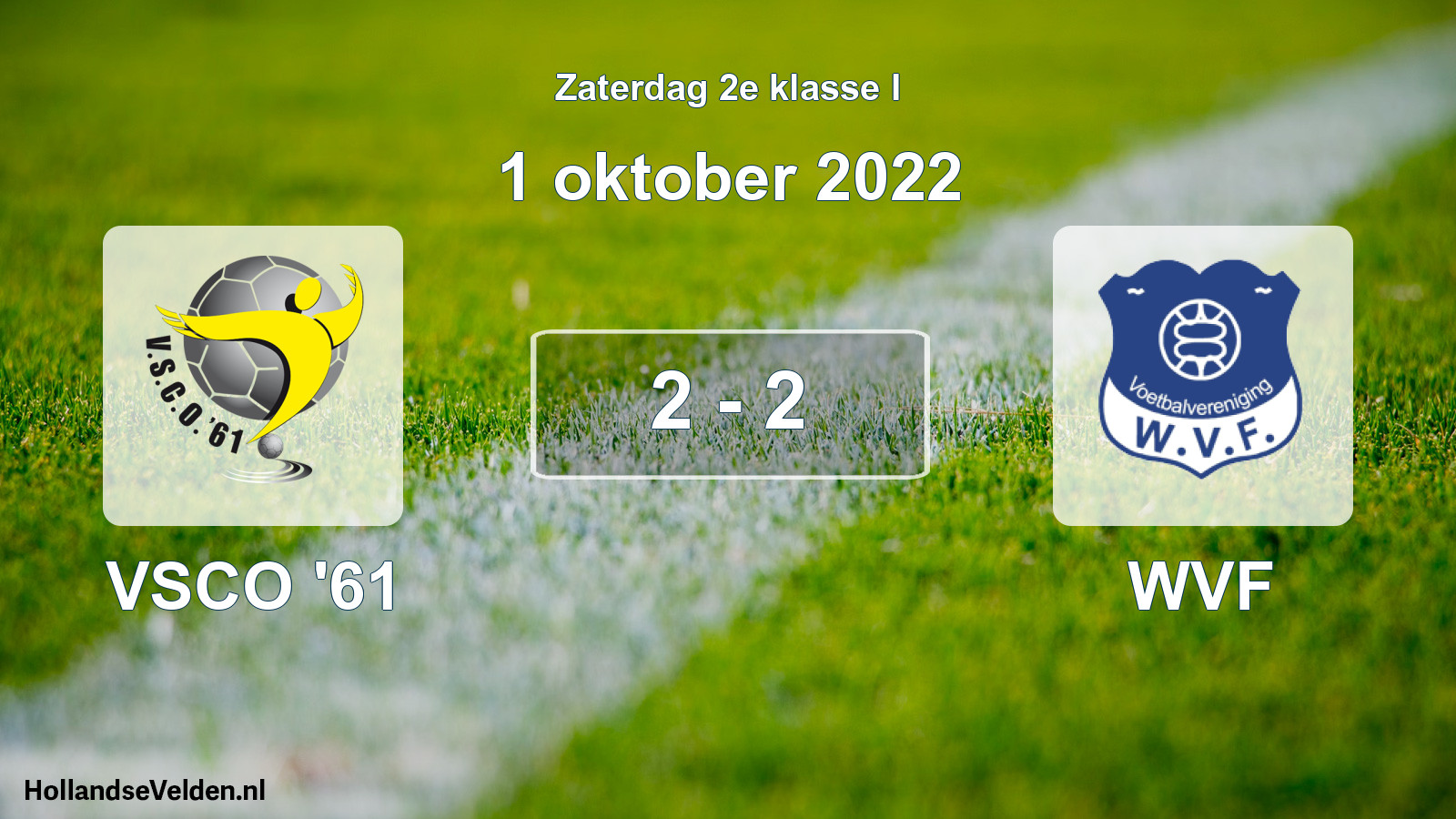 Total number of matches played: VSCO '61 - WVF 2 - 2 (1 October 2022)
