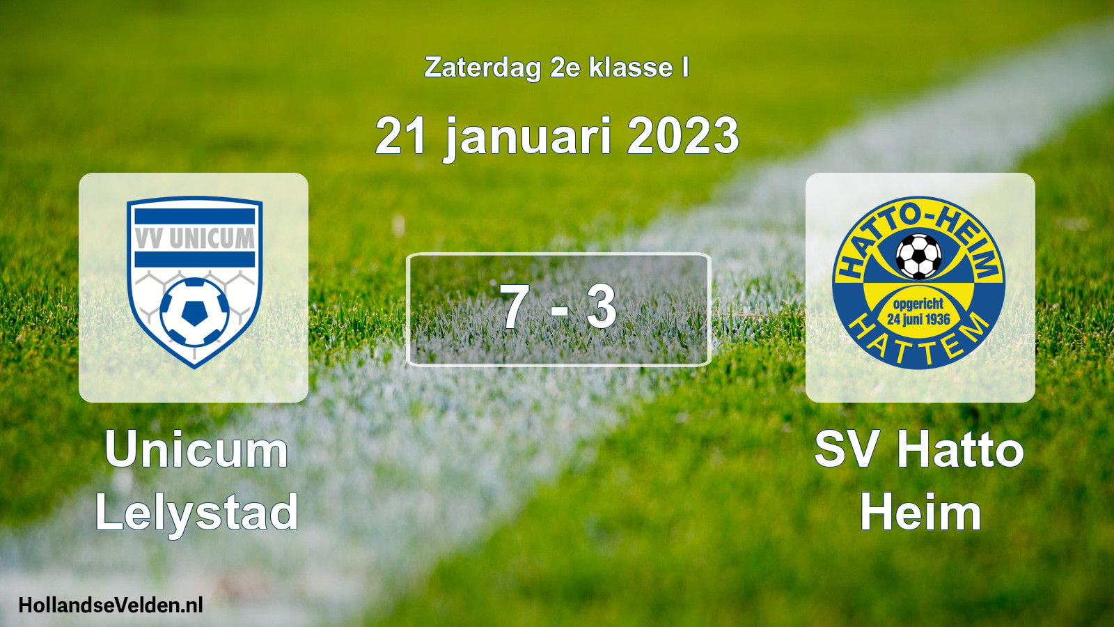 Total number of matches played: Unicum Lelystad - SV Hatto Heim 7 - 3 (21 January 2023)