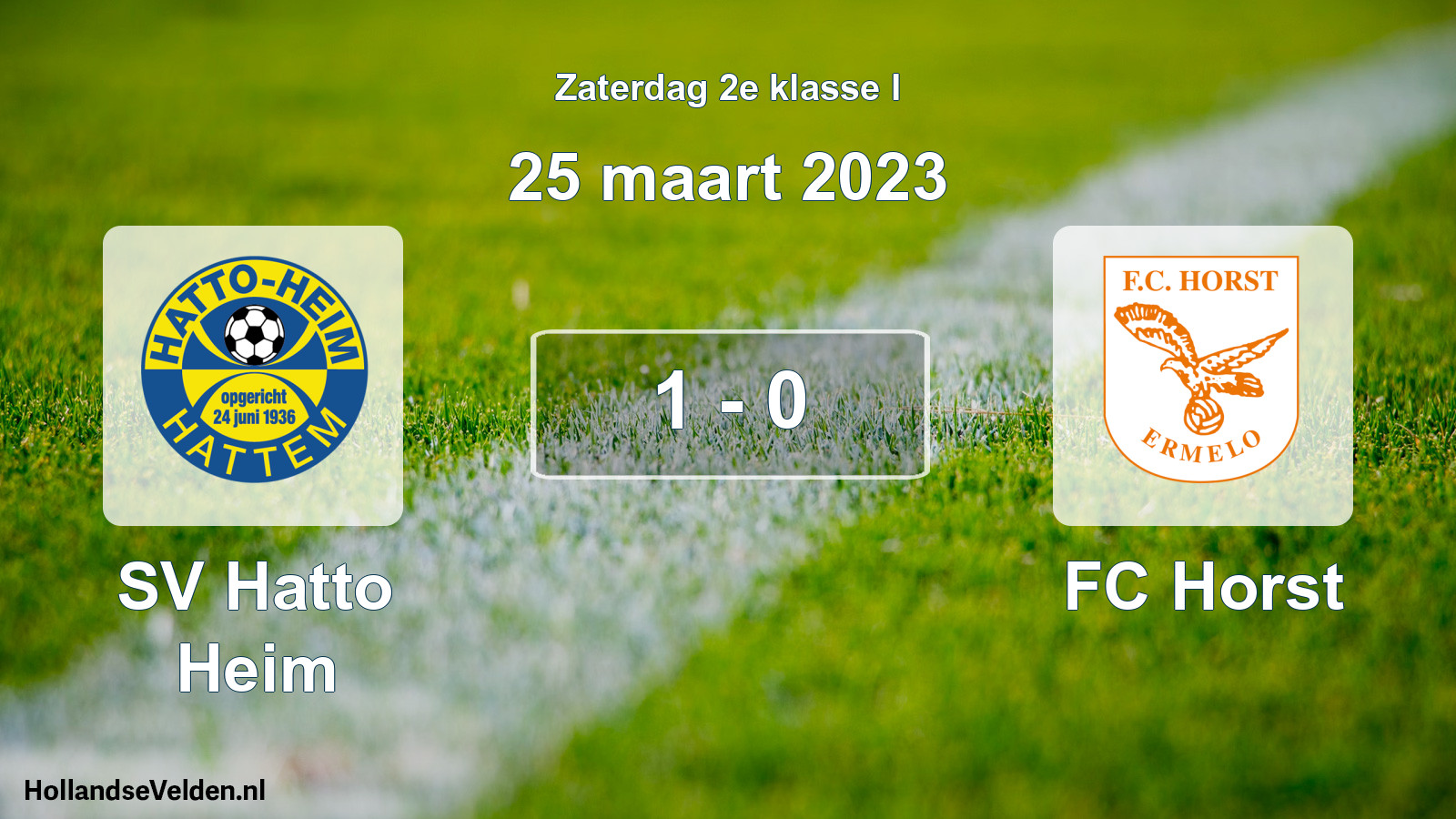 Total number of matches played: SV Hatto Heim - FC Horst 1 - 0 (25 March 2023)