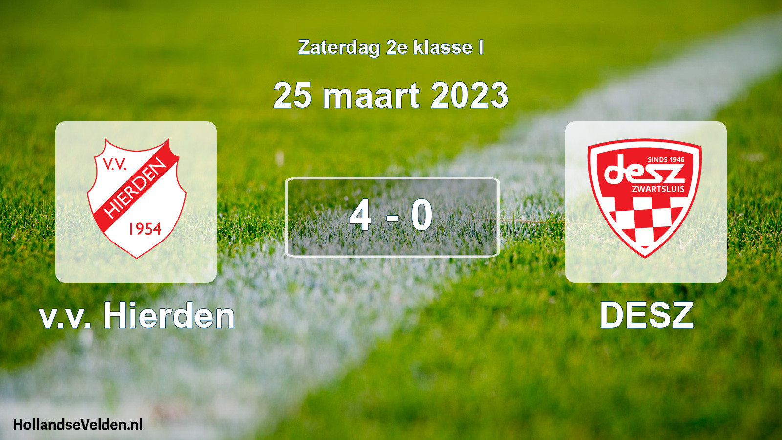 Total number of matches played: v.v. Hierden - DESZ 4 - 0 (25 March 2023)