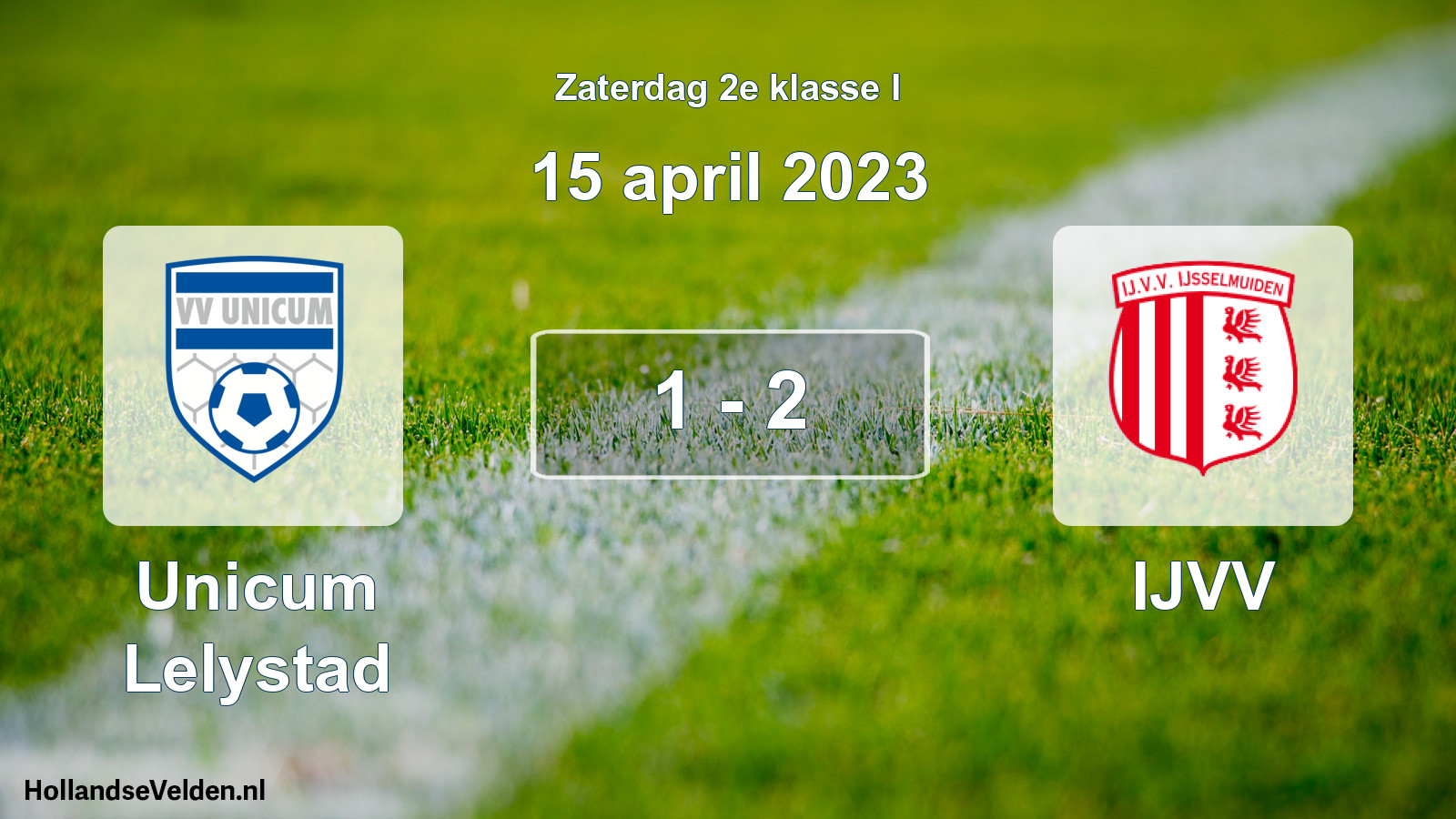 Total number of matches played: Unicum Lelystad - IJVV 1 - 2 (15 April 2023)
