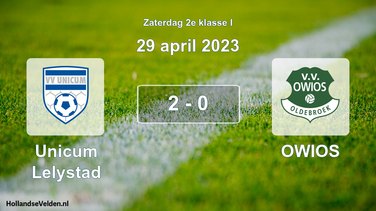 Total number of matches played: Unicum Lelystad - OWIOS 2 - 0 (29 April 2023)