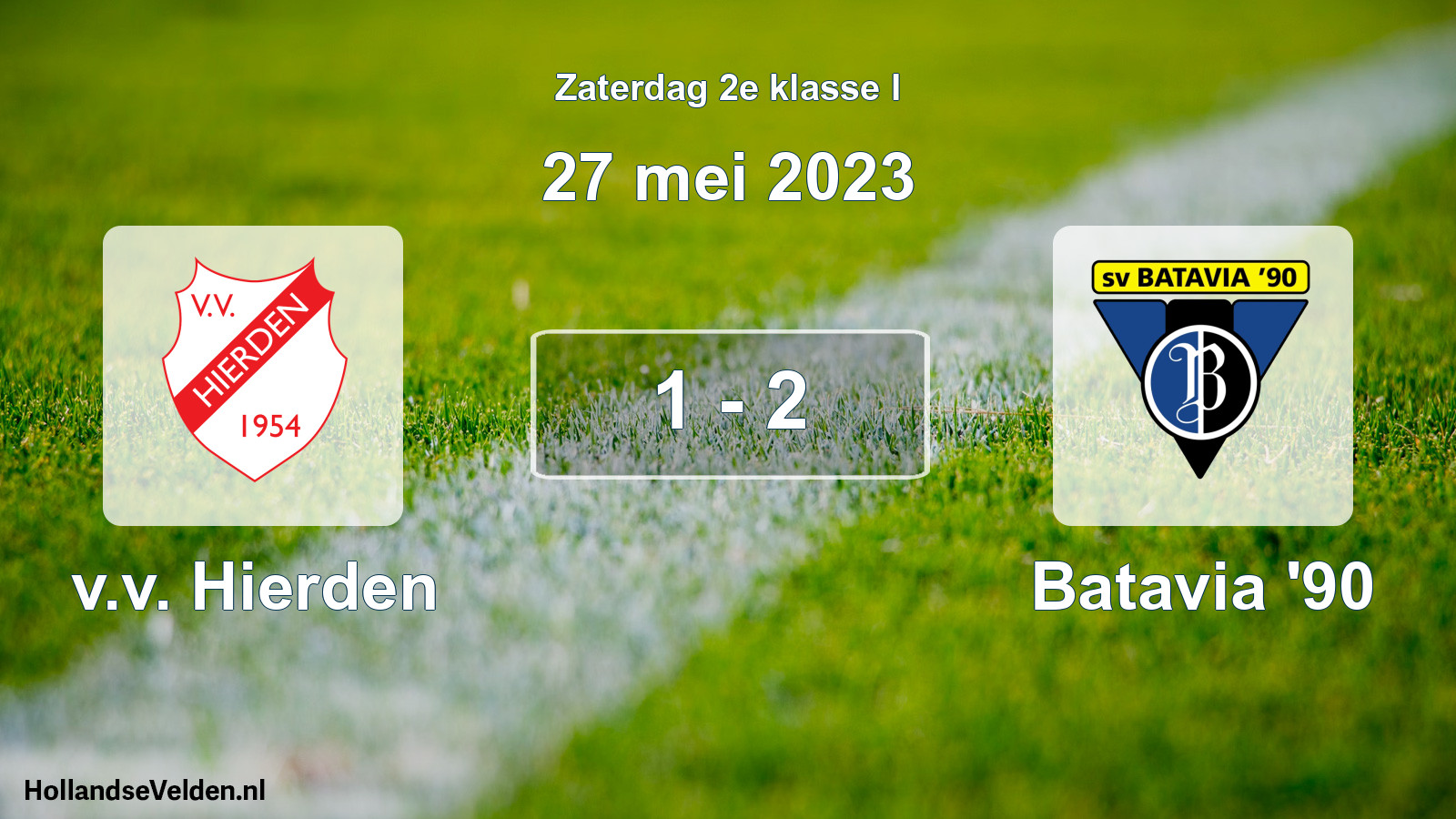 Total number of matches played: v.v. Hierden - Batavia '90 1 - 2 (27 May 2023)