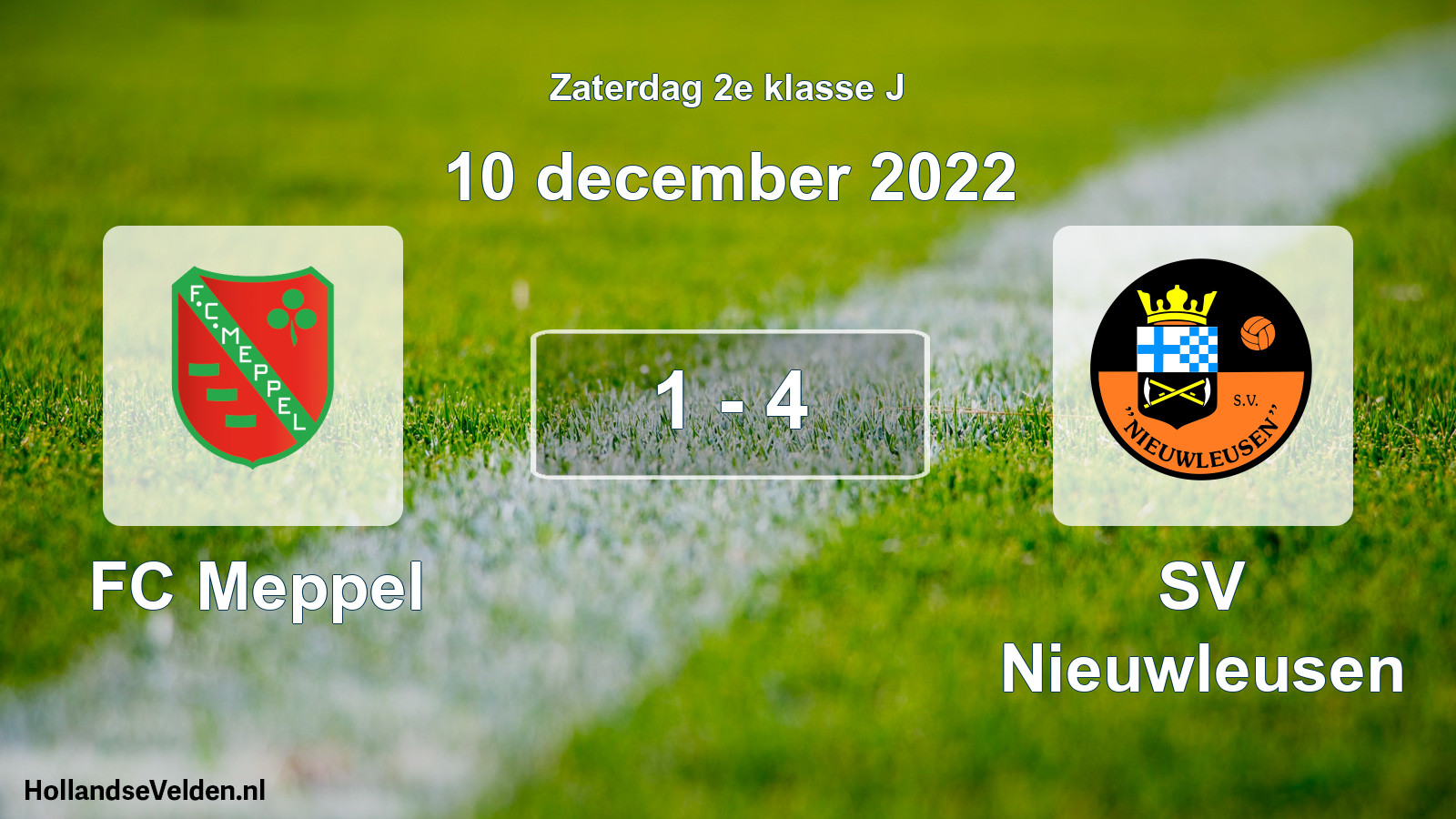 Total number of matches played: FC Meppel - SV Nieuwleusen 1 - 4 (10 December 2022)