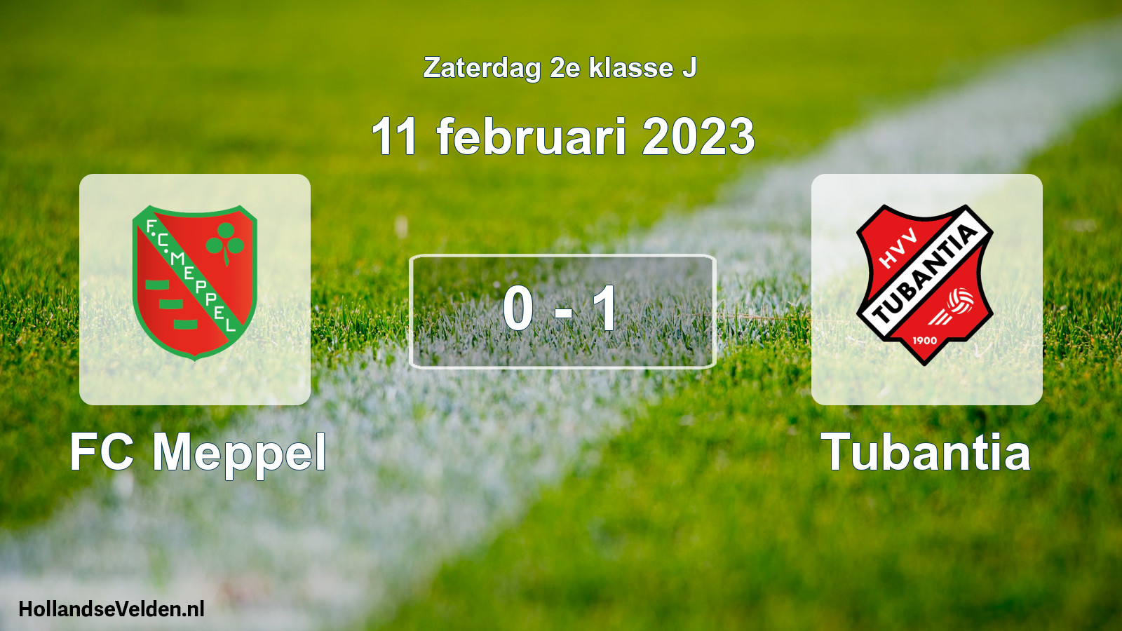 Total number of matches played: FC Meppel - Tubantia 0 - 1 (11 February 2023)