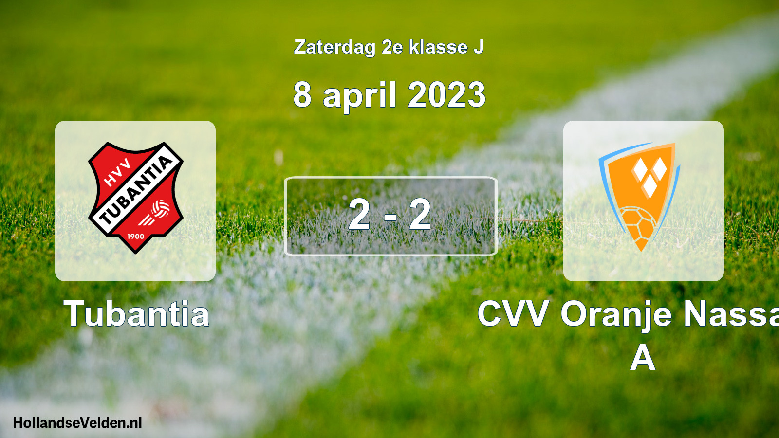 Total number of matches played: Tubantia - CVV Oranje Nassau A 2 - 2 (8 April 2023)