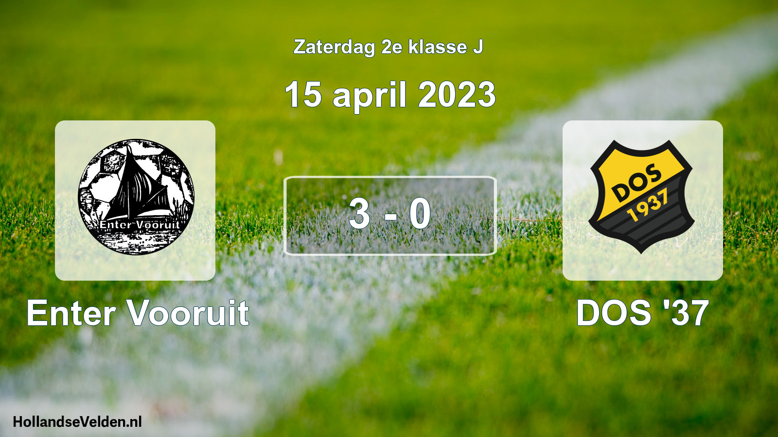Total number of matches played: Enter Vooruit - DOS '37 3 - 0 (15 April 2023)