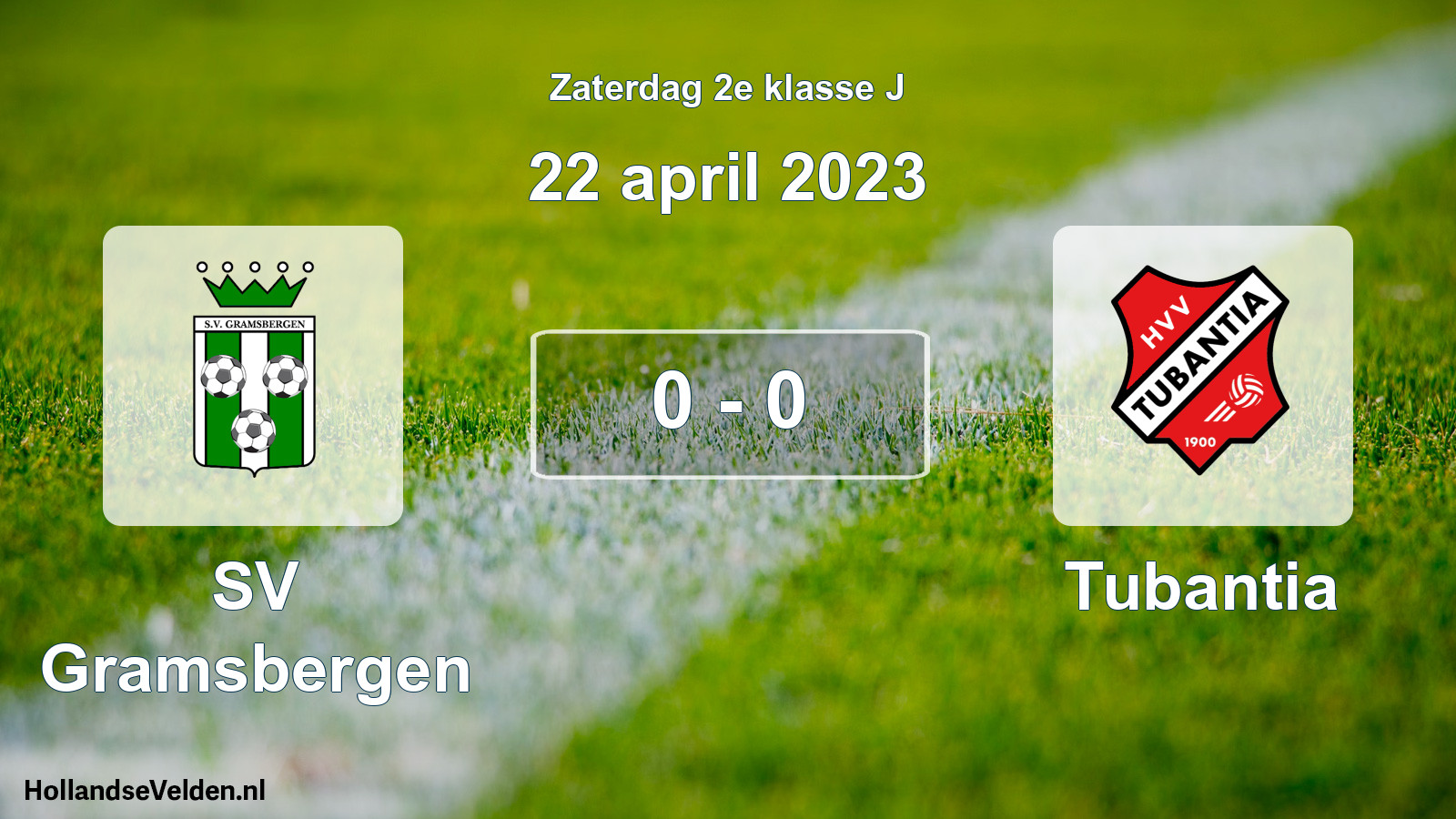 Total number of matches played: SV Gramsbergen - Tubantia 0 - 0 (22 April 2023)
