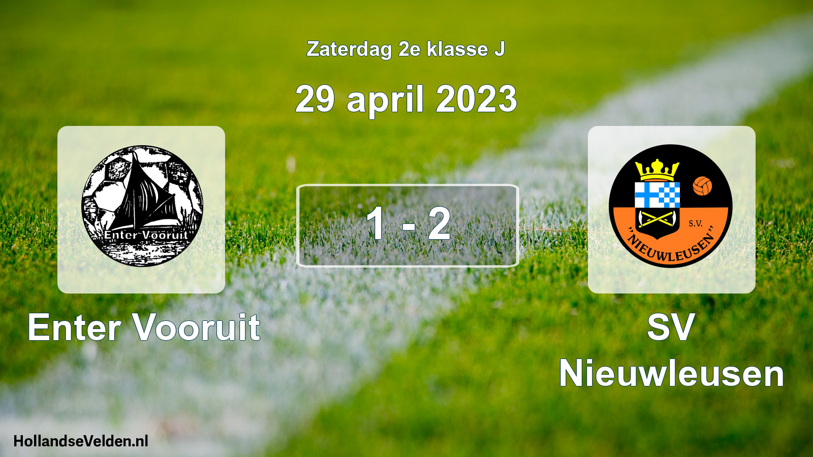 Total number of matches played: Enter Vooruit - SV Nieuwleusen 1 - 2 (29 April 2023)