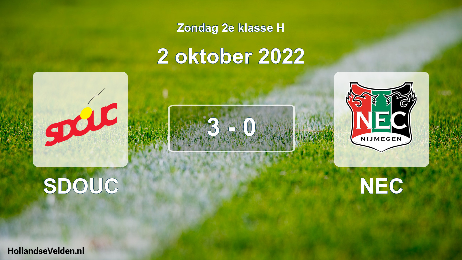 Total number of matches played: SDOUC - NEC 3 - 0 (2 October 2022)