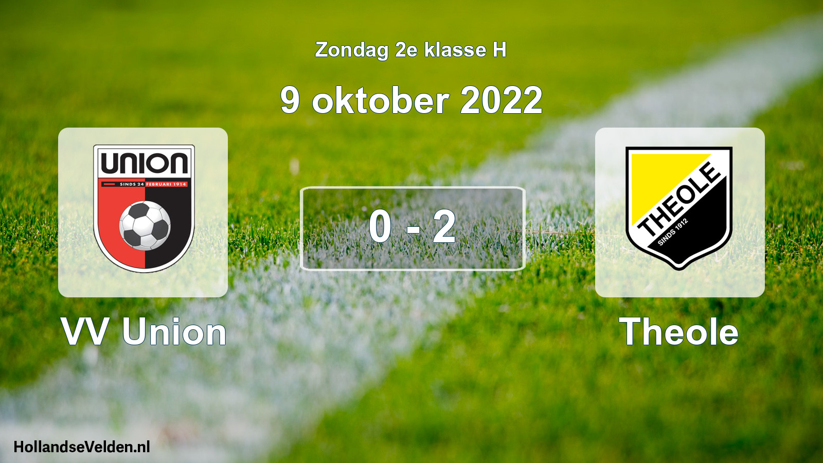 Total number of matches played: VV Union - Theole 0 - 2 (9 October 2022)