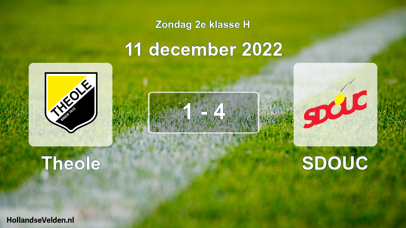 Total number of matches played: Theole - SDOUC 1 - 4 (11 December 2022)