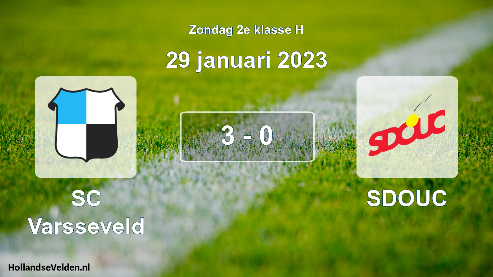 Total number of matches played: SC Varsseveld - SDOUC 3 - 0 (29 January 2023)
