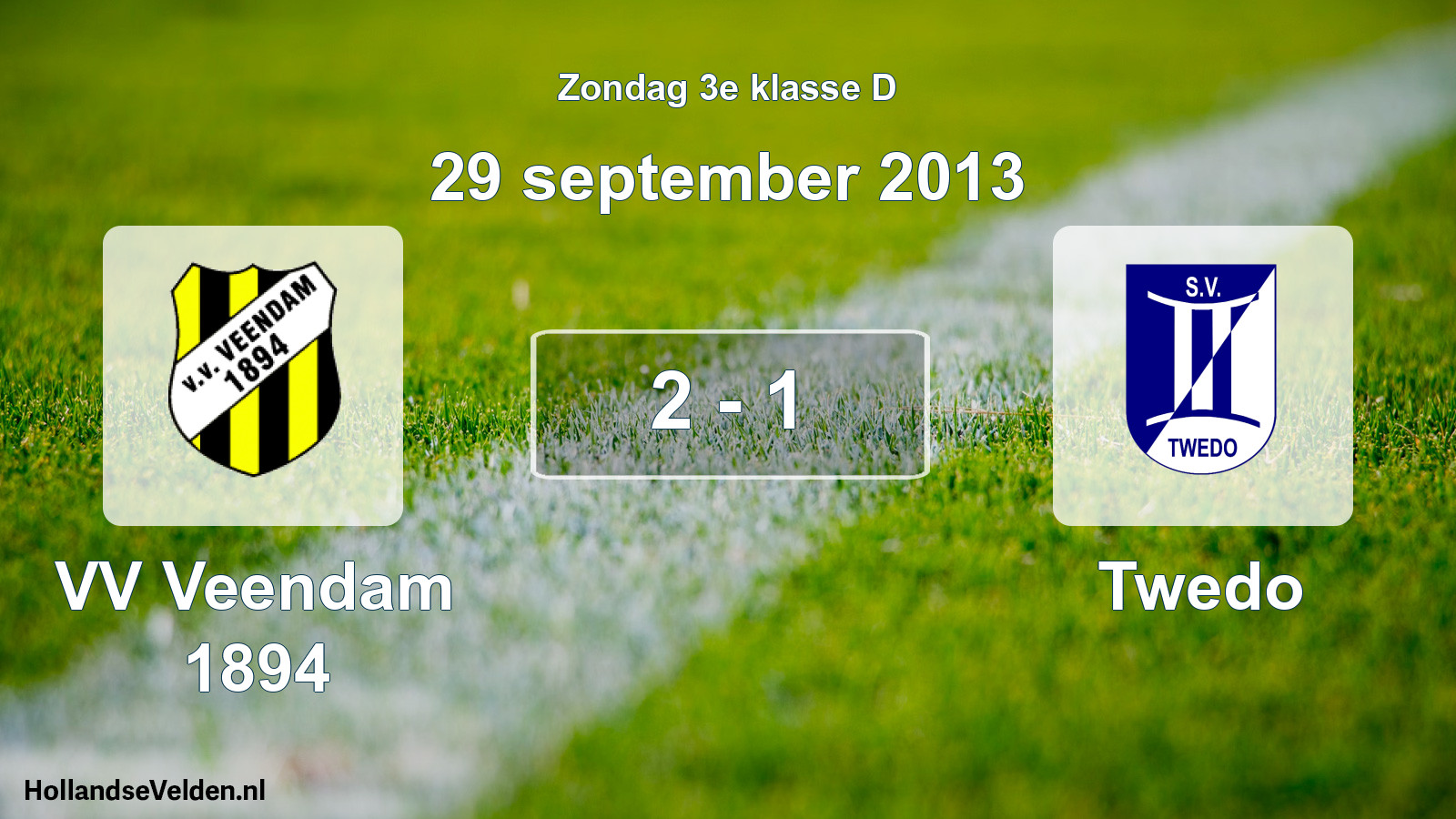 Total number of matches played: VV Veendam 1894 - Twedo 2 - 1 (29 September 2013)