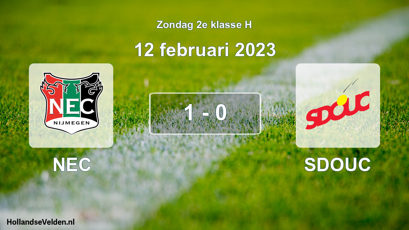 Total number of matches played: NEC - SDOUC 1 - 0 (12 February 2023)