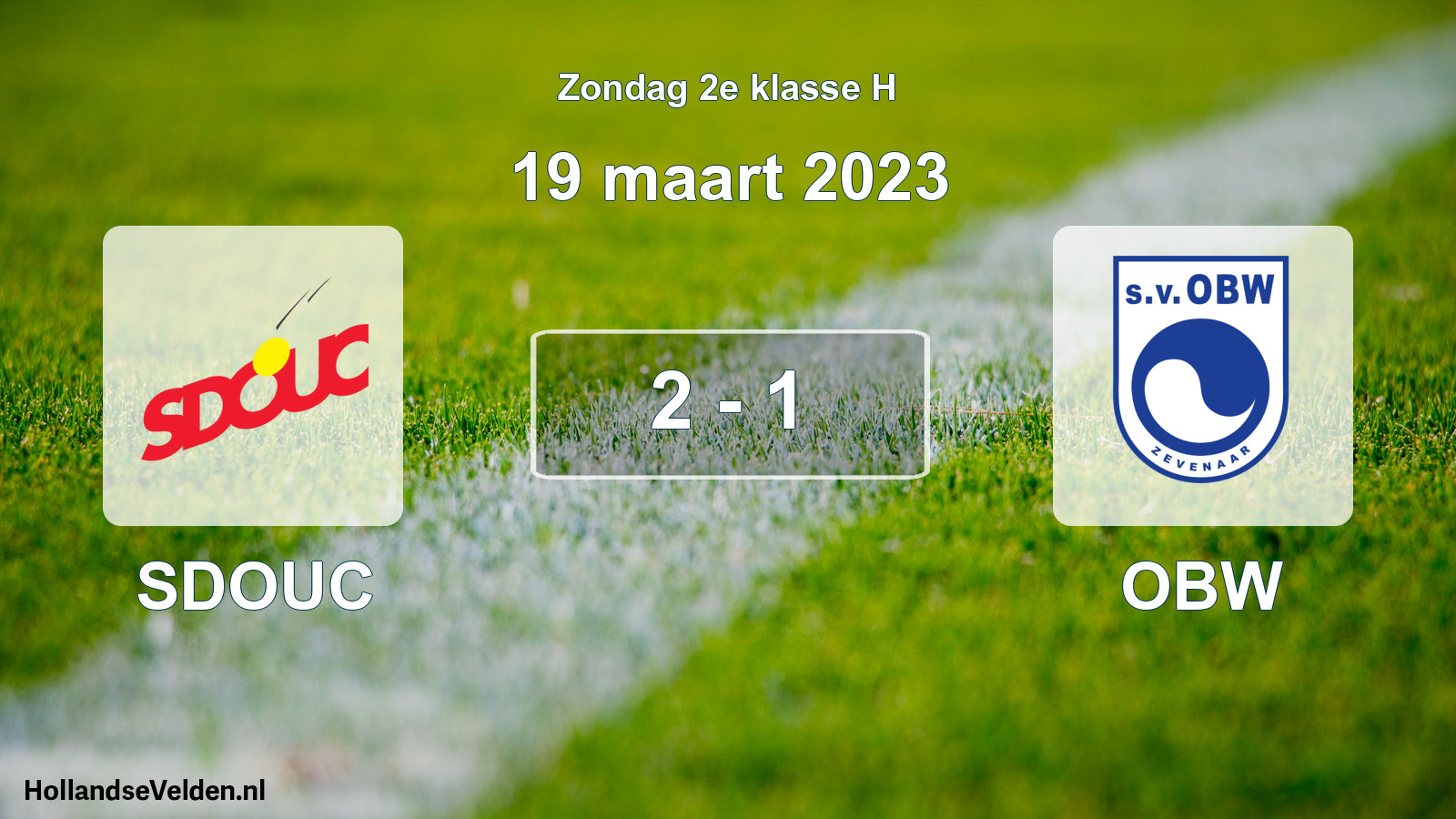 Total number of matches played: SDOUC - OBW 2 - 1 (19 March 2023)