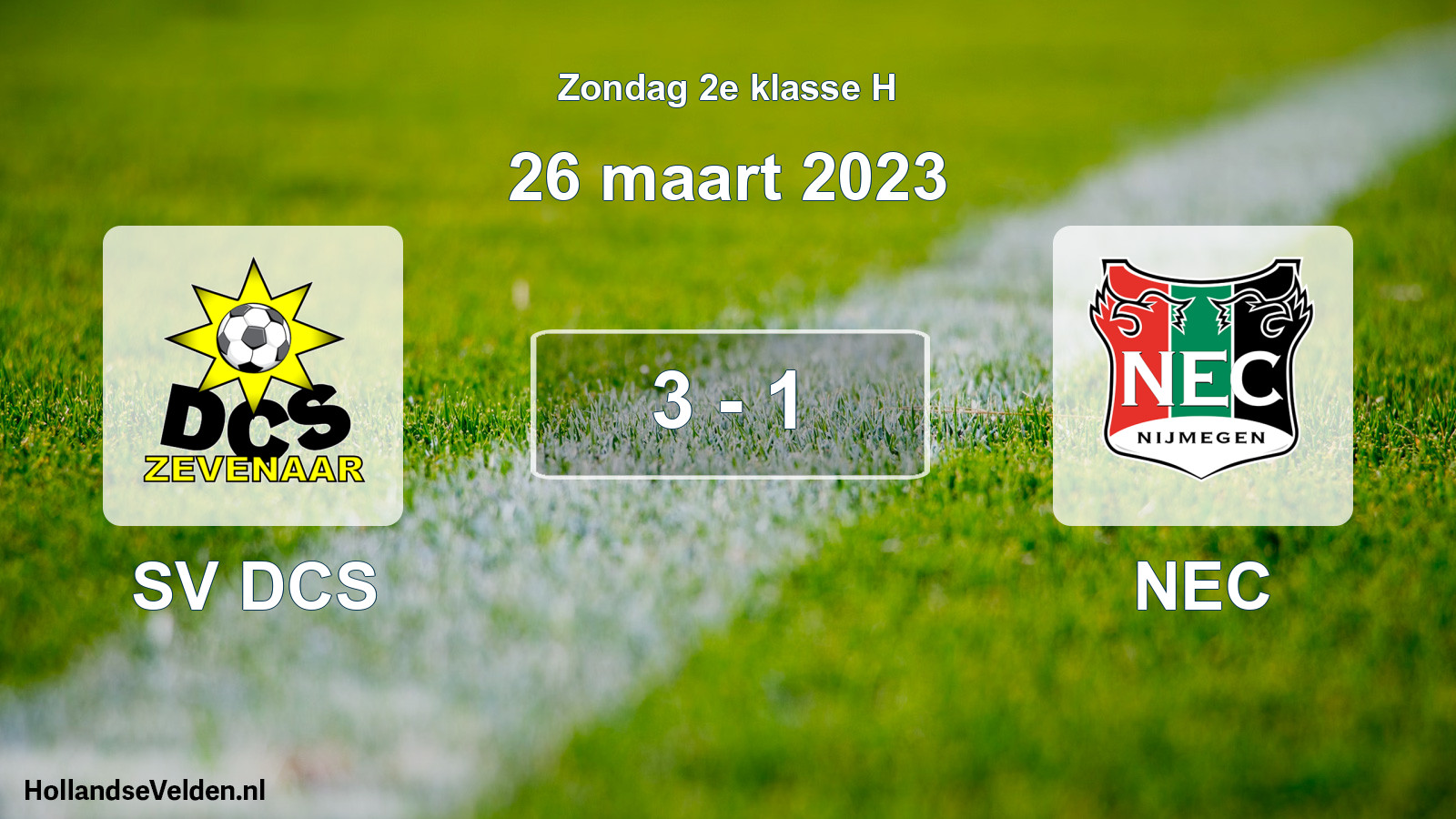 Total number of matches played: SV DCS - NEC 3 - 1 (26 March 2023)