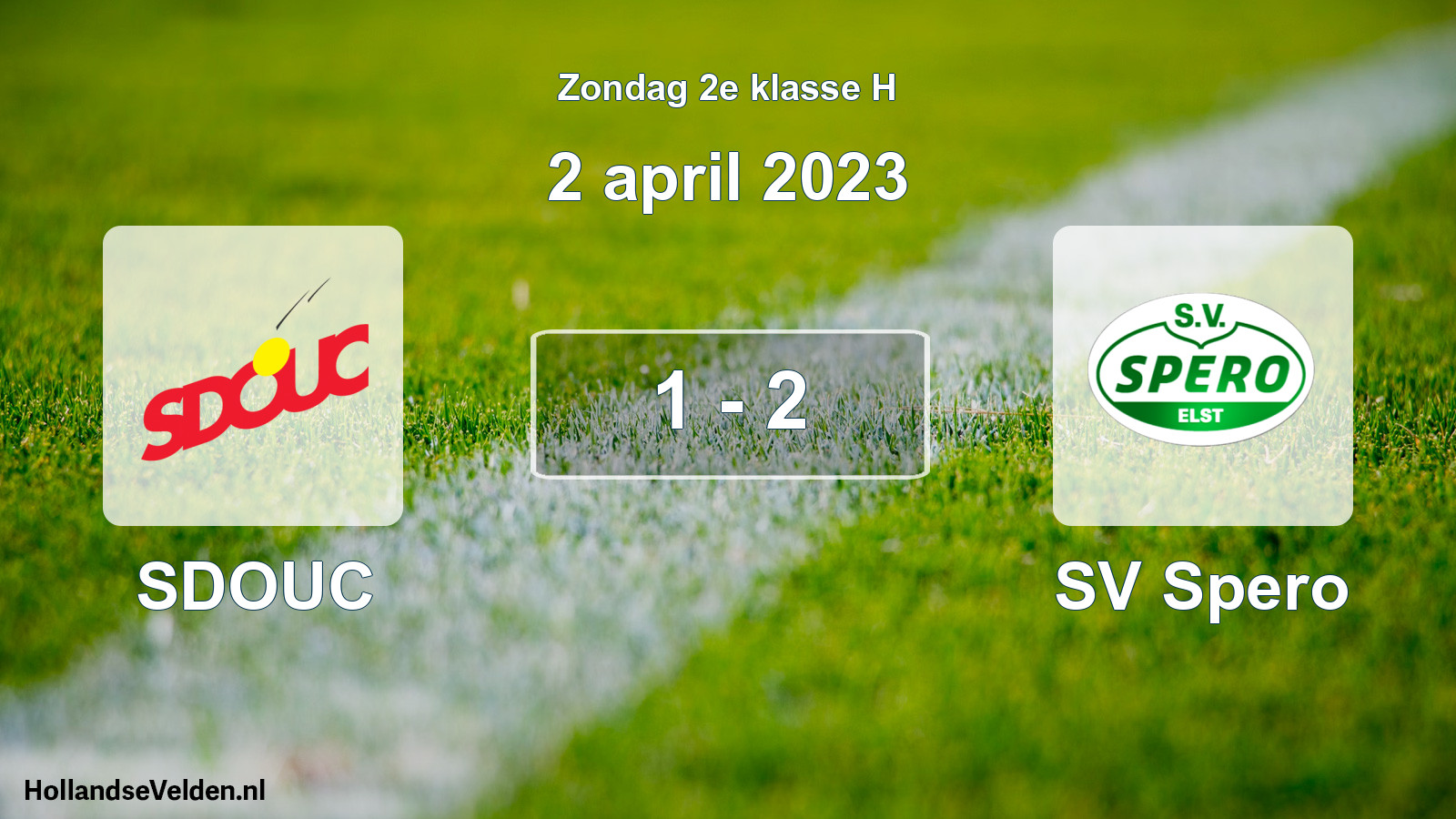 Total number of matches played: SDOUC - SV Spero 1 - 2 (2 April 2023)