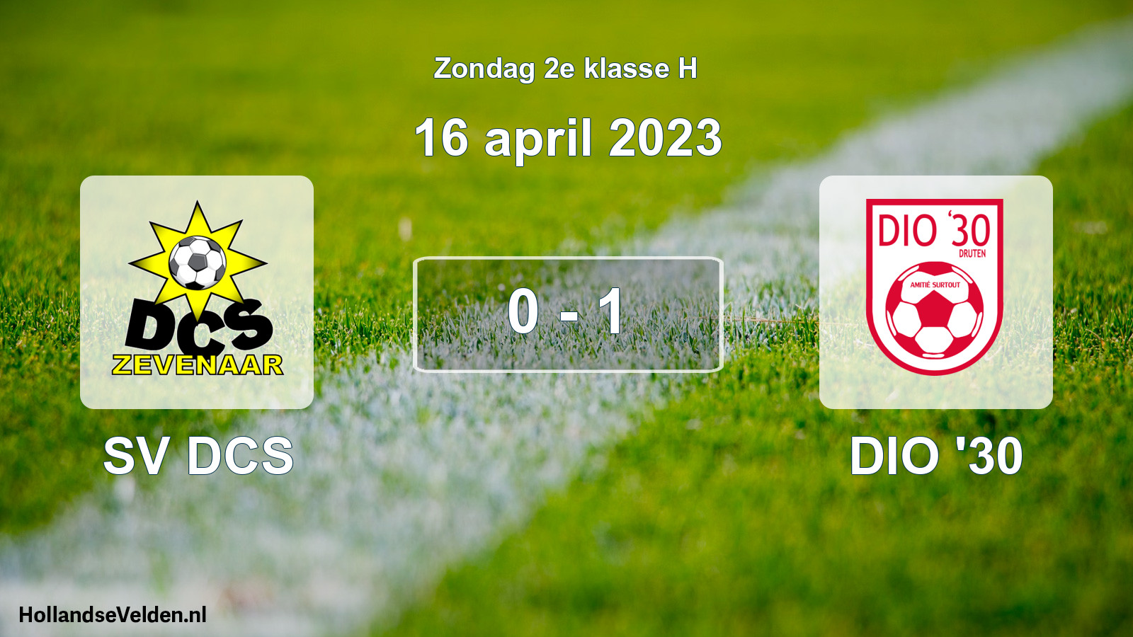 Total number of matches played: SV DCS - DIO '30 0 - 1 (16 April 2023)