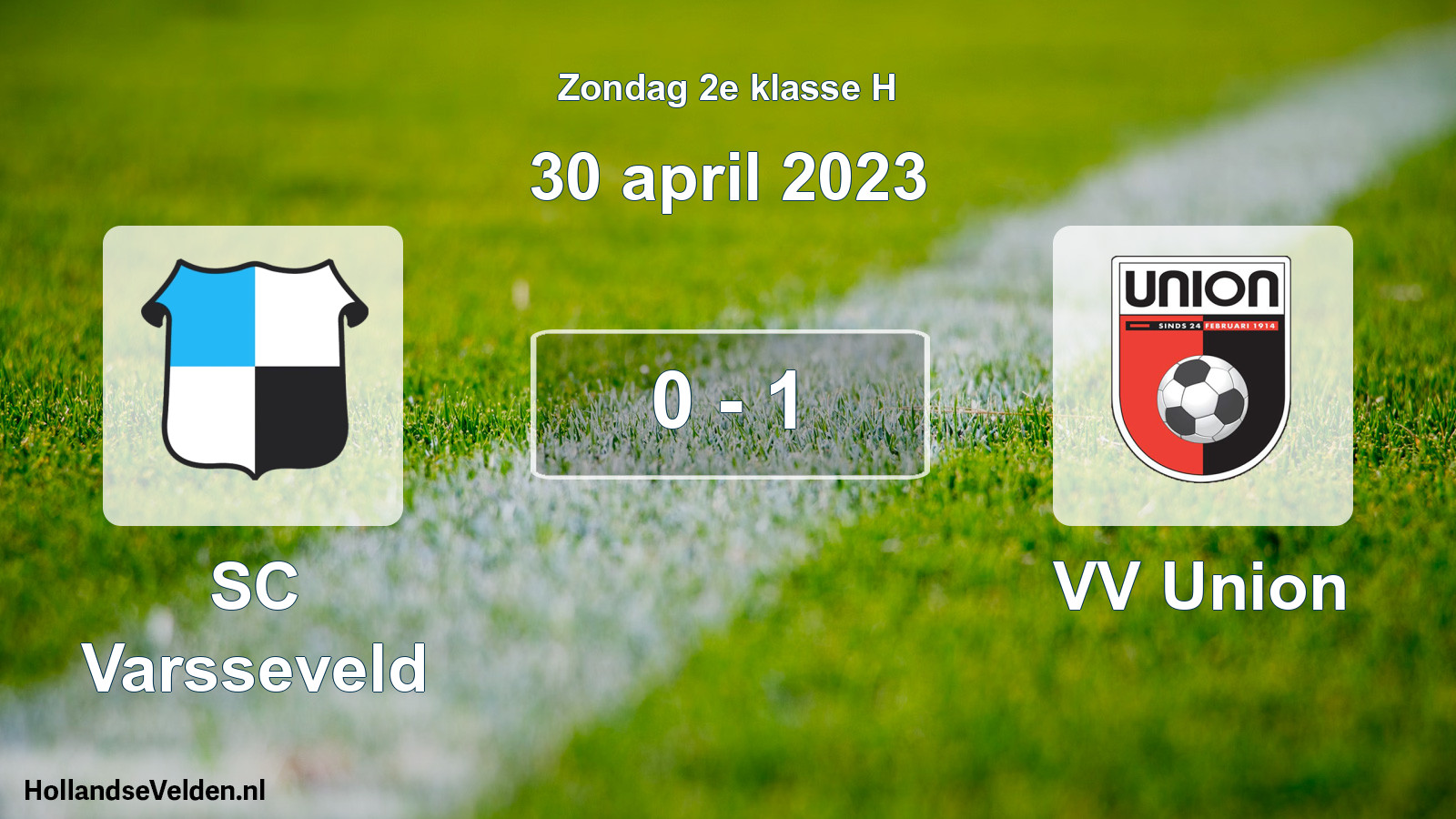 Total number of matches played: SC Varsseveld - VV Union 0 - 1 (30 April 2023)
