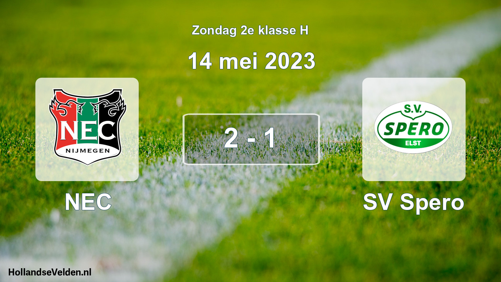 Total number of matches played: NEC - SV Spero 2 - 1 (14 May 2023)