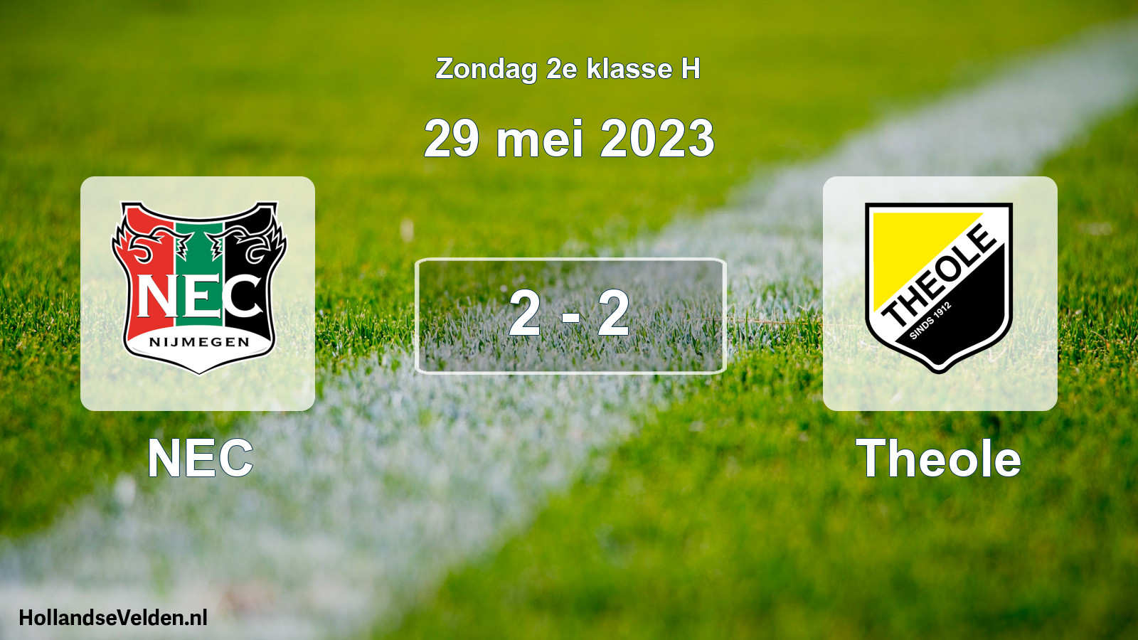 Total number of matches played: NEC - Theole 2 - 2 (29 May 2023)