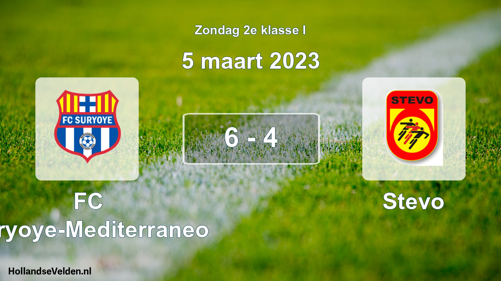 Total number of matches played: FC Suryoye-Mediterraneo - Stevo 6 - 4 (5 March 2023)