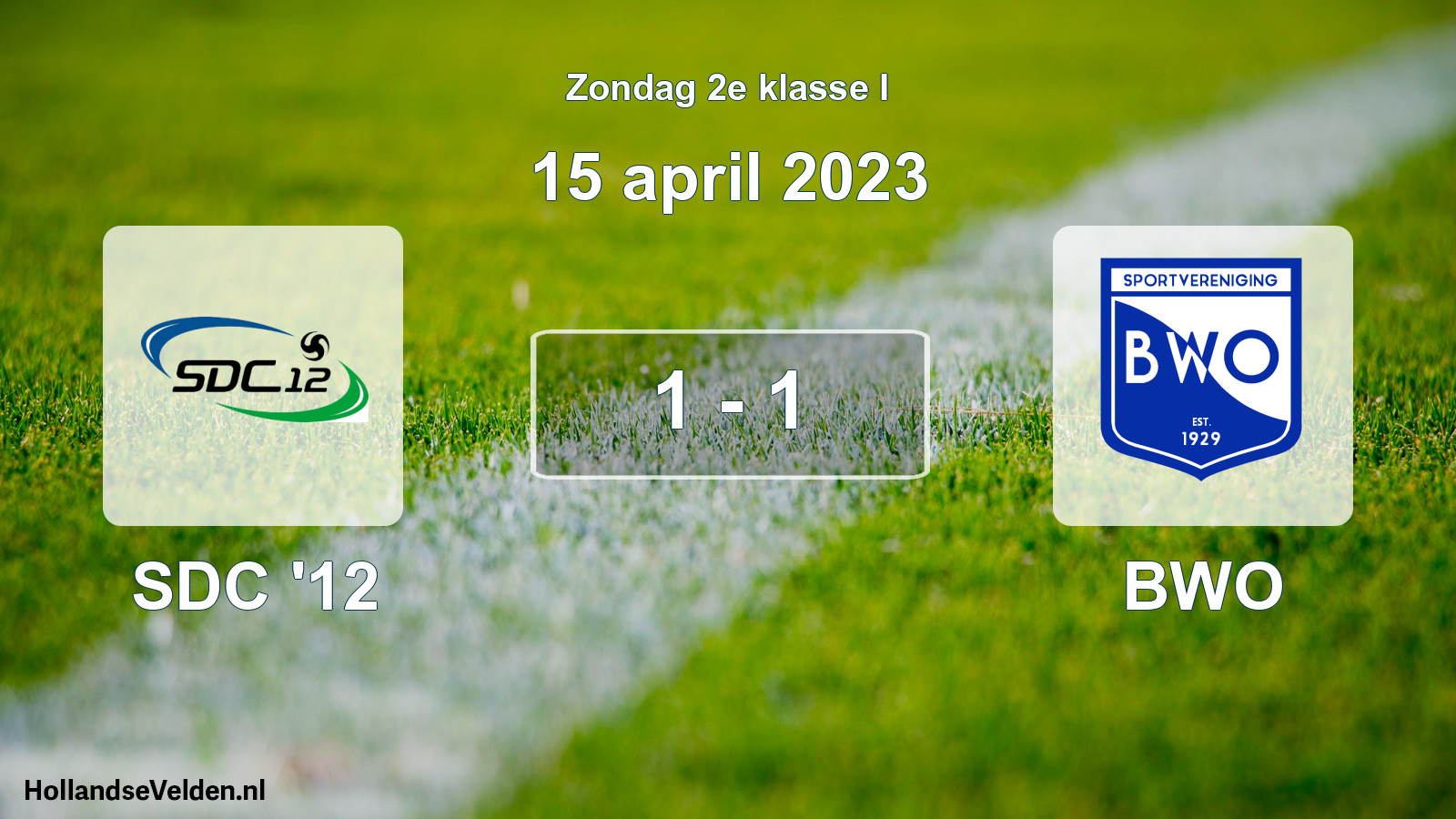 Total number of matches played: SDC '12 - BWO 1 - 1 (15 April 2023)