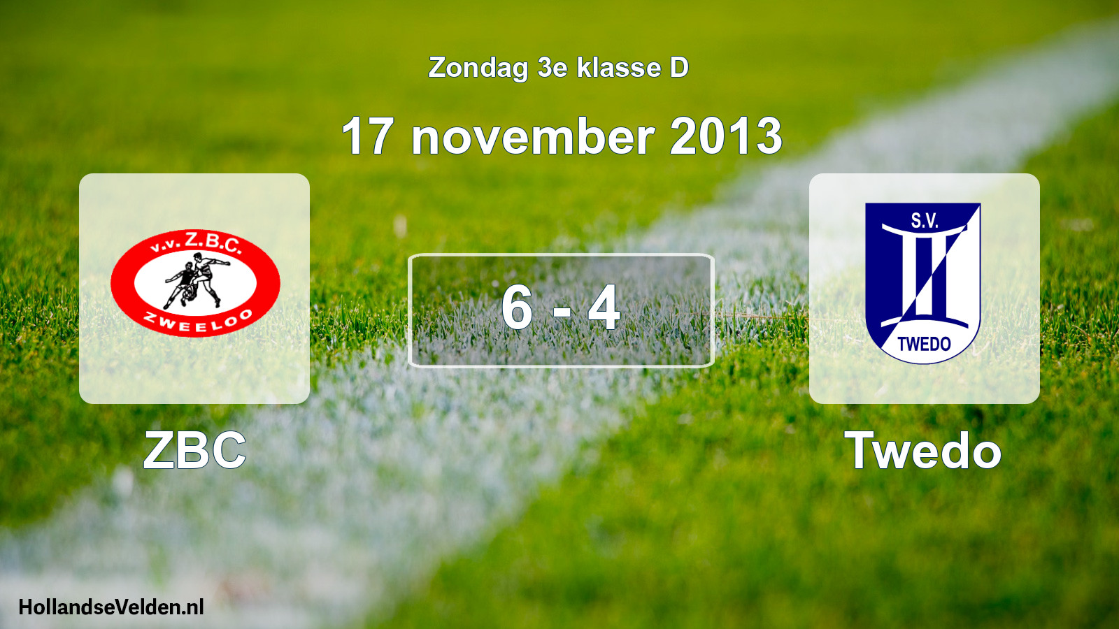 Total number of matches played: ZBC - Twedo 6 - 4 (17 November 2013)