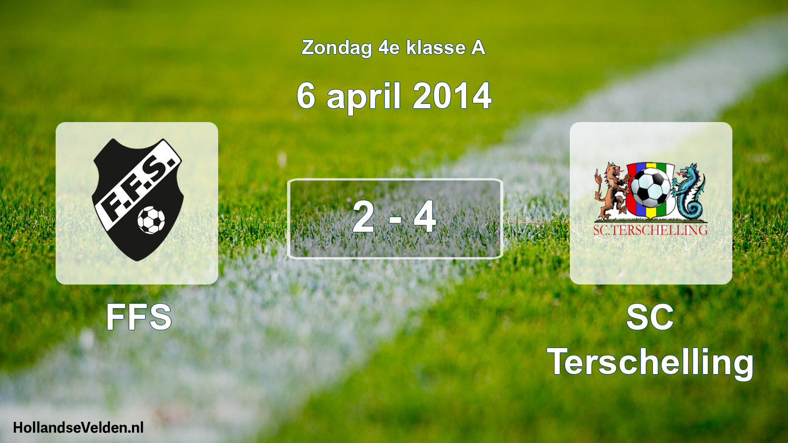 Total number of matches played: FFS - SC Terschelling 2 - 4 (6 April 2014)