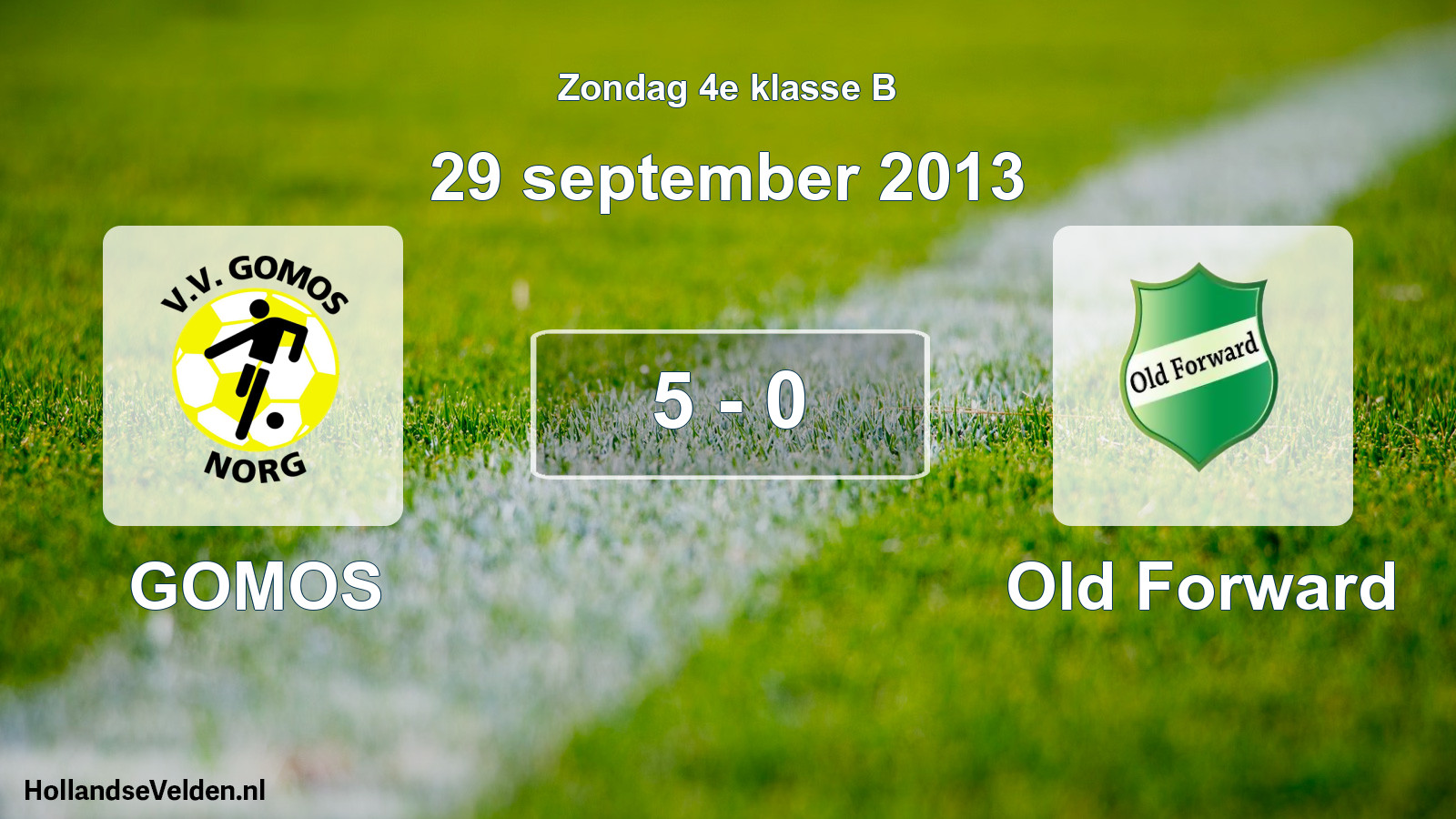 Total number of matches played: GOMOS - Old Forward 5 - 0 (29 September 2013)