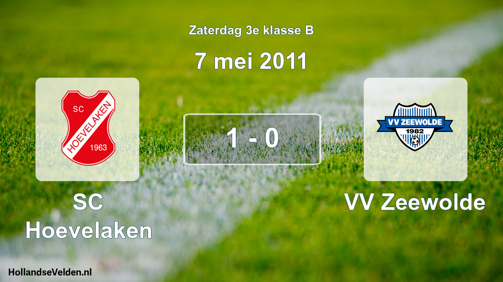 Total number of matches played: SC Hoevelaken - VV Zeewolde 1 - 0 (7 May 2011)