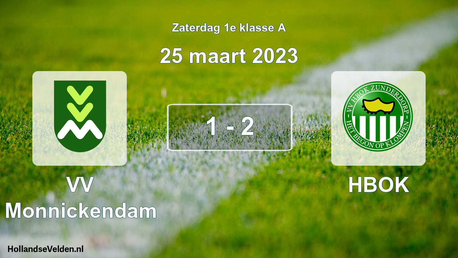 Total number of matches played: VV Monnickendam - HBOK 1 - 2 (25 March 2023)