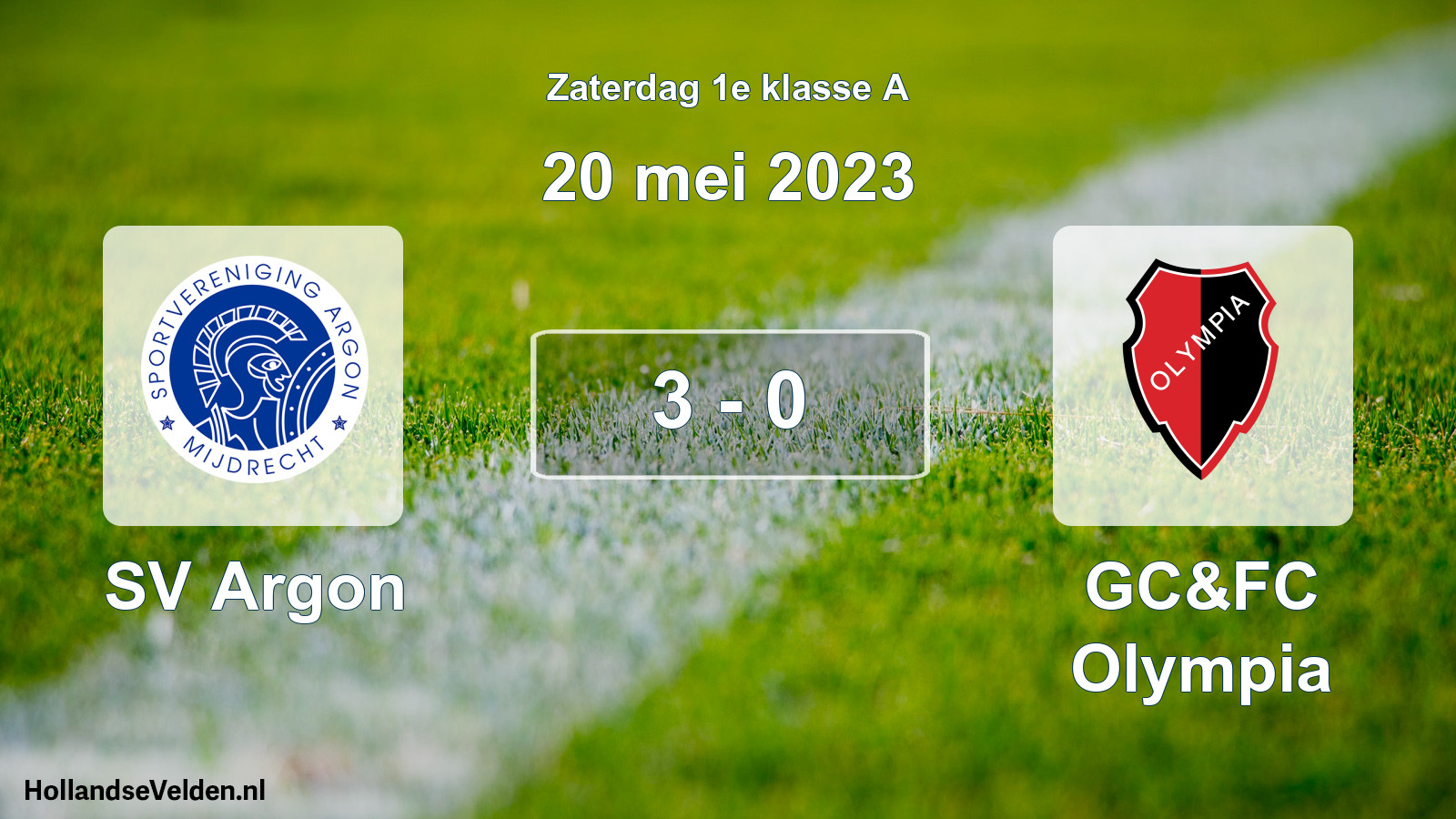 Total number of matches played: SV Argon - GC&FC Olympia 3 - 0 (20 May 2023)