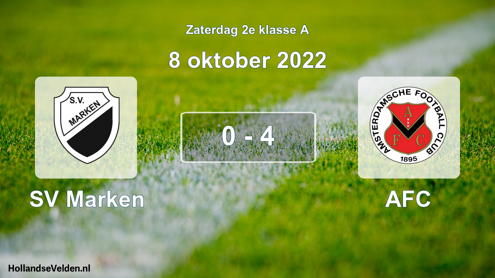 Total number of matches played: SV Marken - AFC 0 - 4 (8 October 2022)