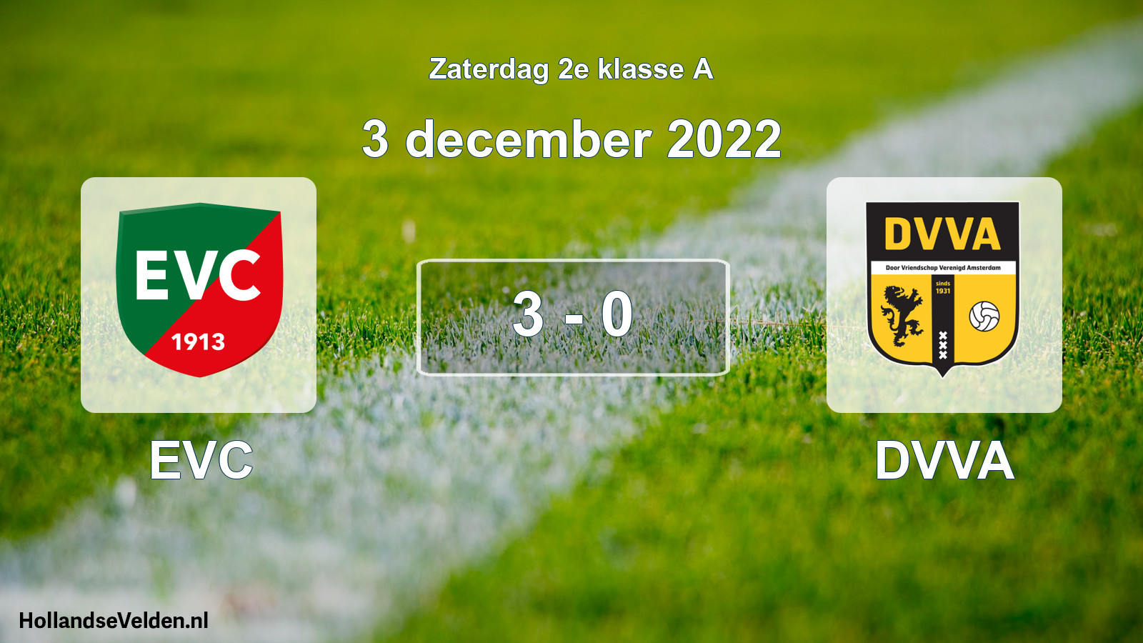 Total number of matches played: EVC - DVVA 3 - 0 (3 December 2022)