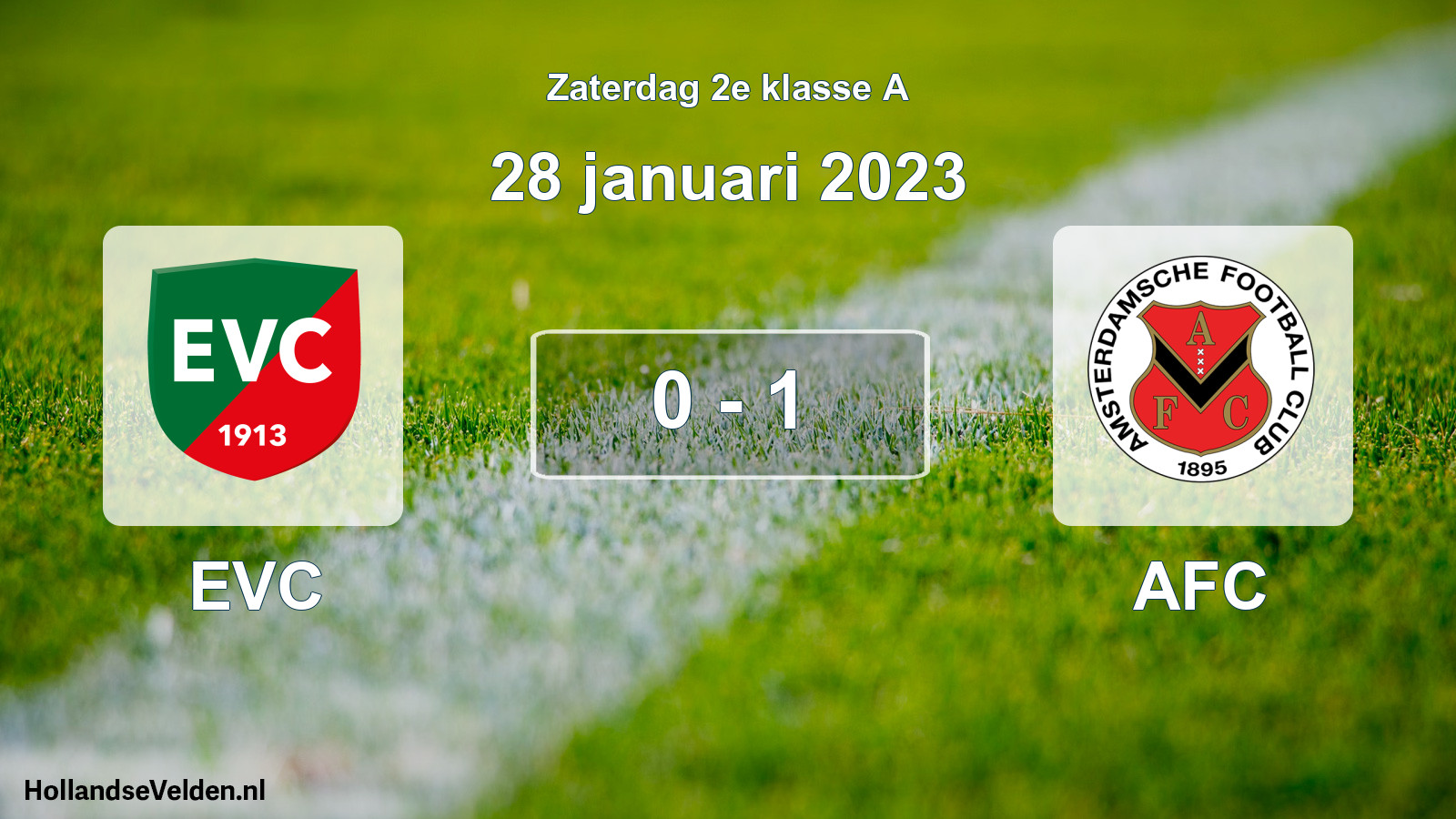 Total number of matches played: EVC - AFC 0 - 1 (28 January 2023)