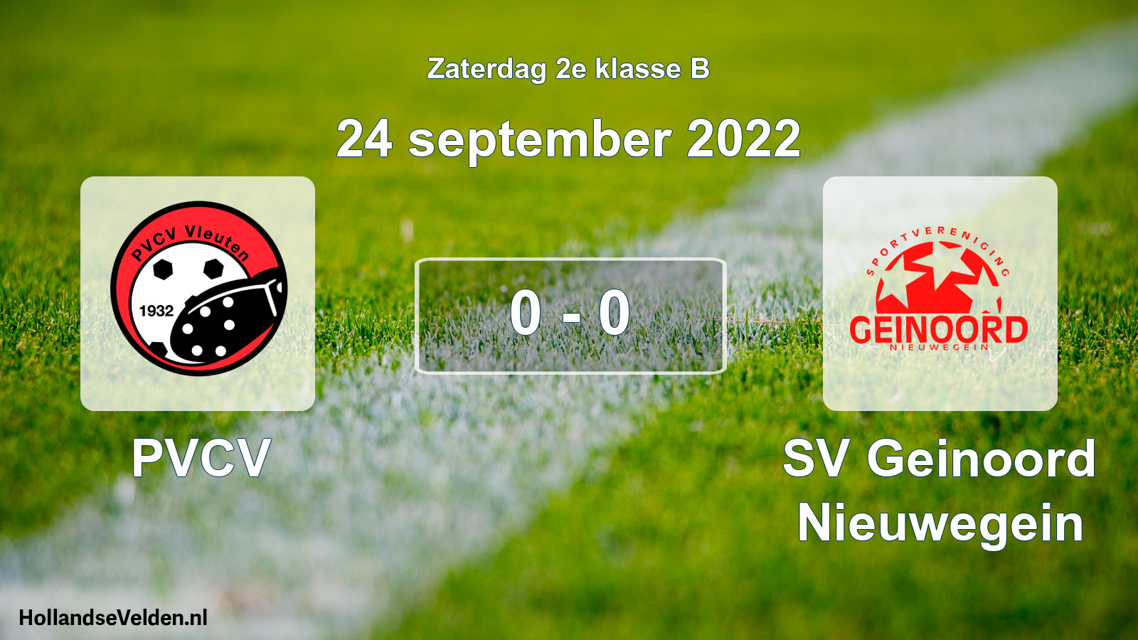 Total number of matches played: PVCV - SV Geinoord Nieuwegein 0 - 0 (24 September 2022)