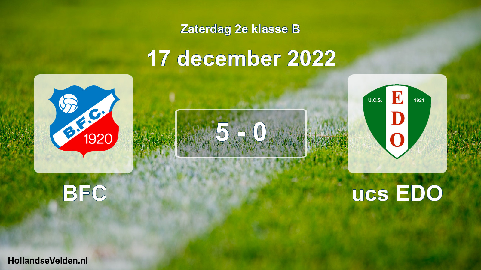 Total number of matches played: BFC - ucs EDO 5 - 0 (17 December 2022)