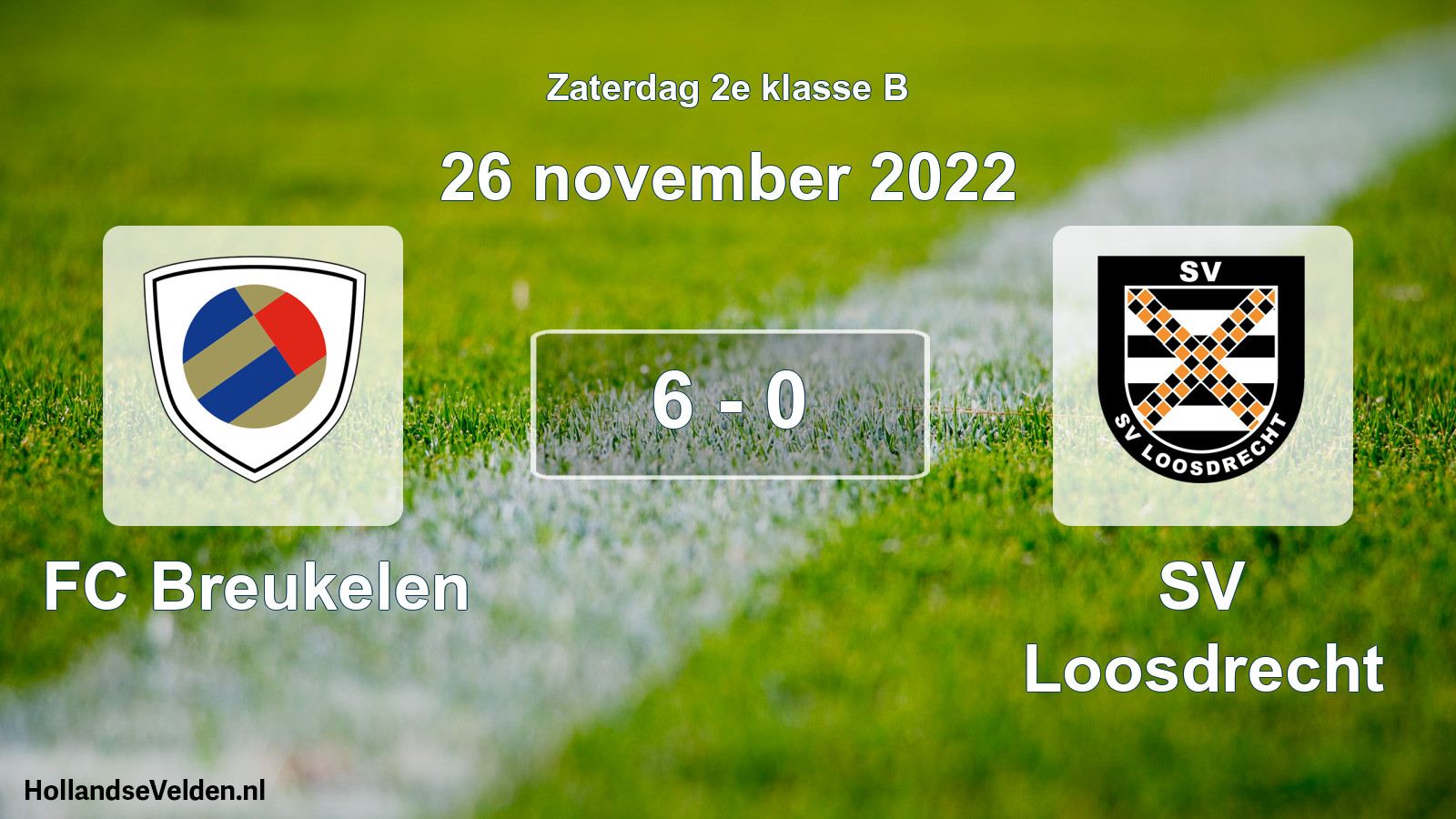 Total number of matches played: FC Breukelen - SV Loosdrecht 6 - 0 (26 November 2022)