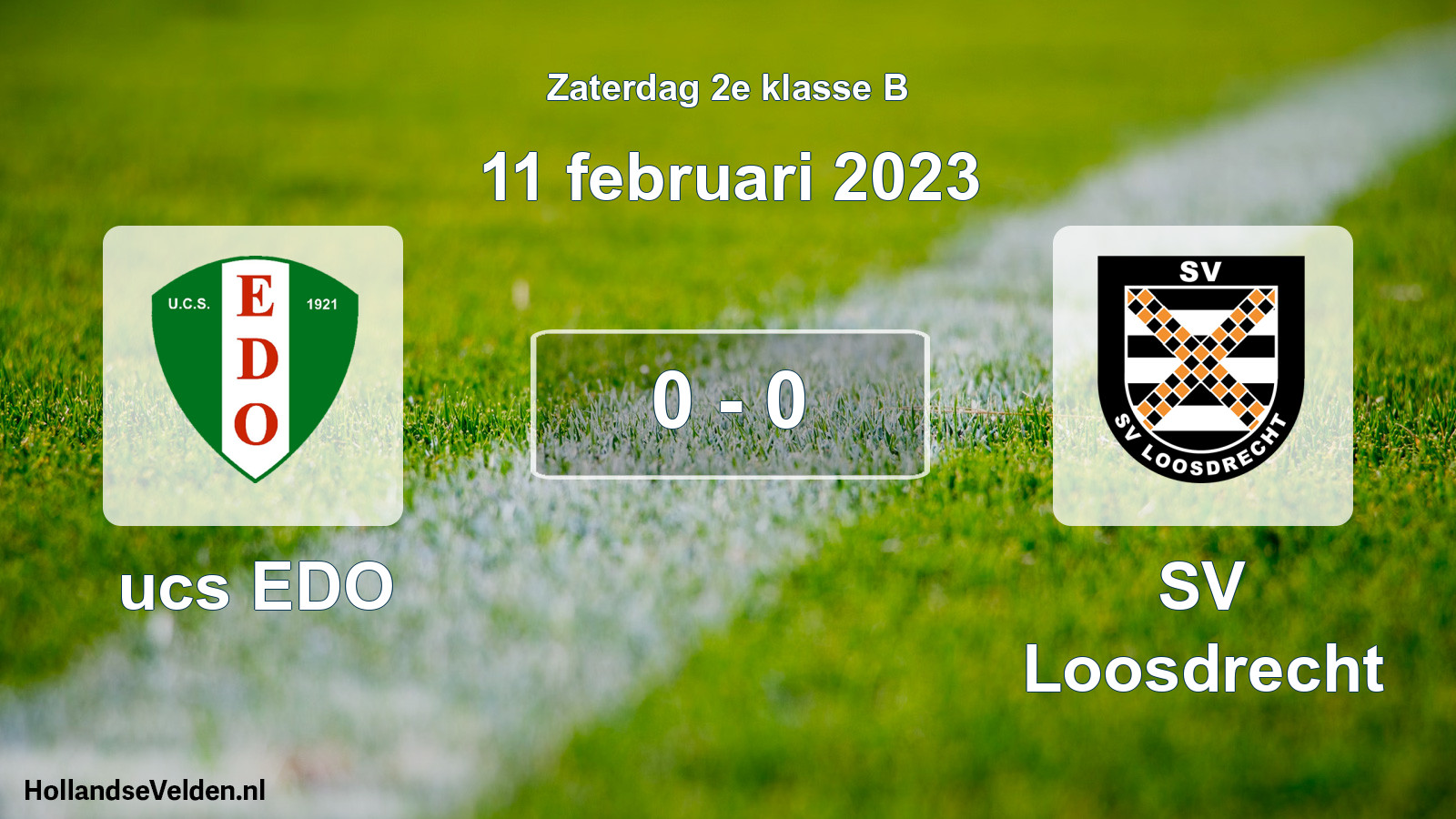Total number of matches played: ucs EDO - SV Loosdrecht 0 - 0 (11 February 2023)