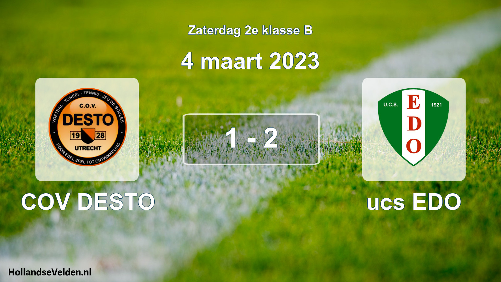 Total number of matches played: COV DESTO - ucs EDO 1 - 2 (4 March 2023)