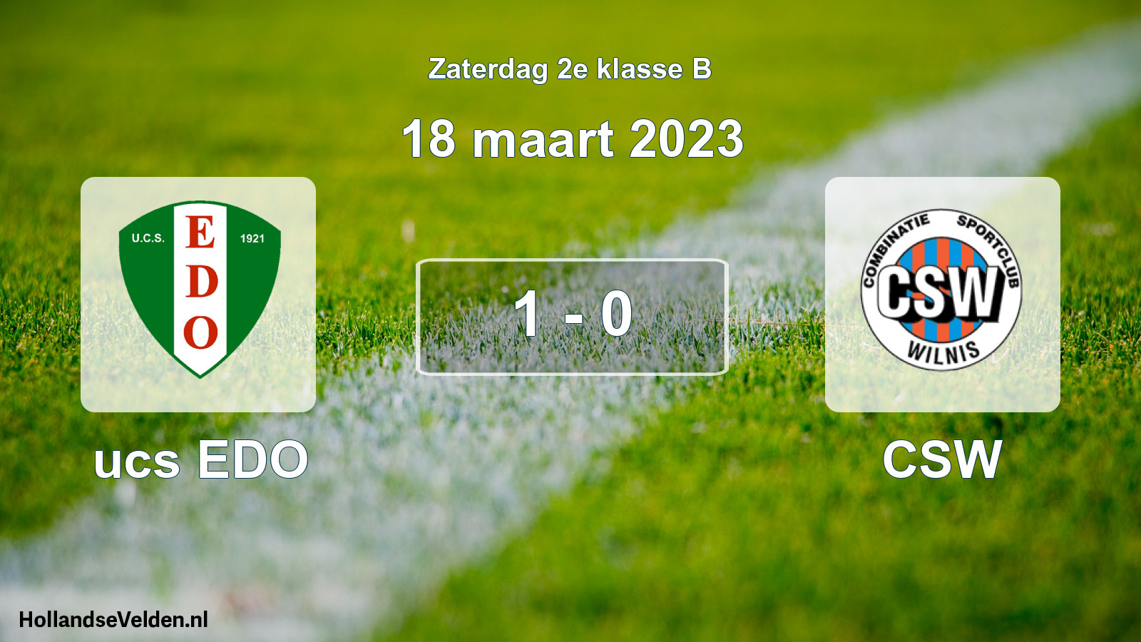 Total number of matches played: ucs EDO - CSW 1 - 0 (18 March 2023)