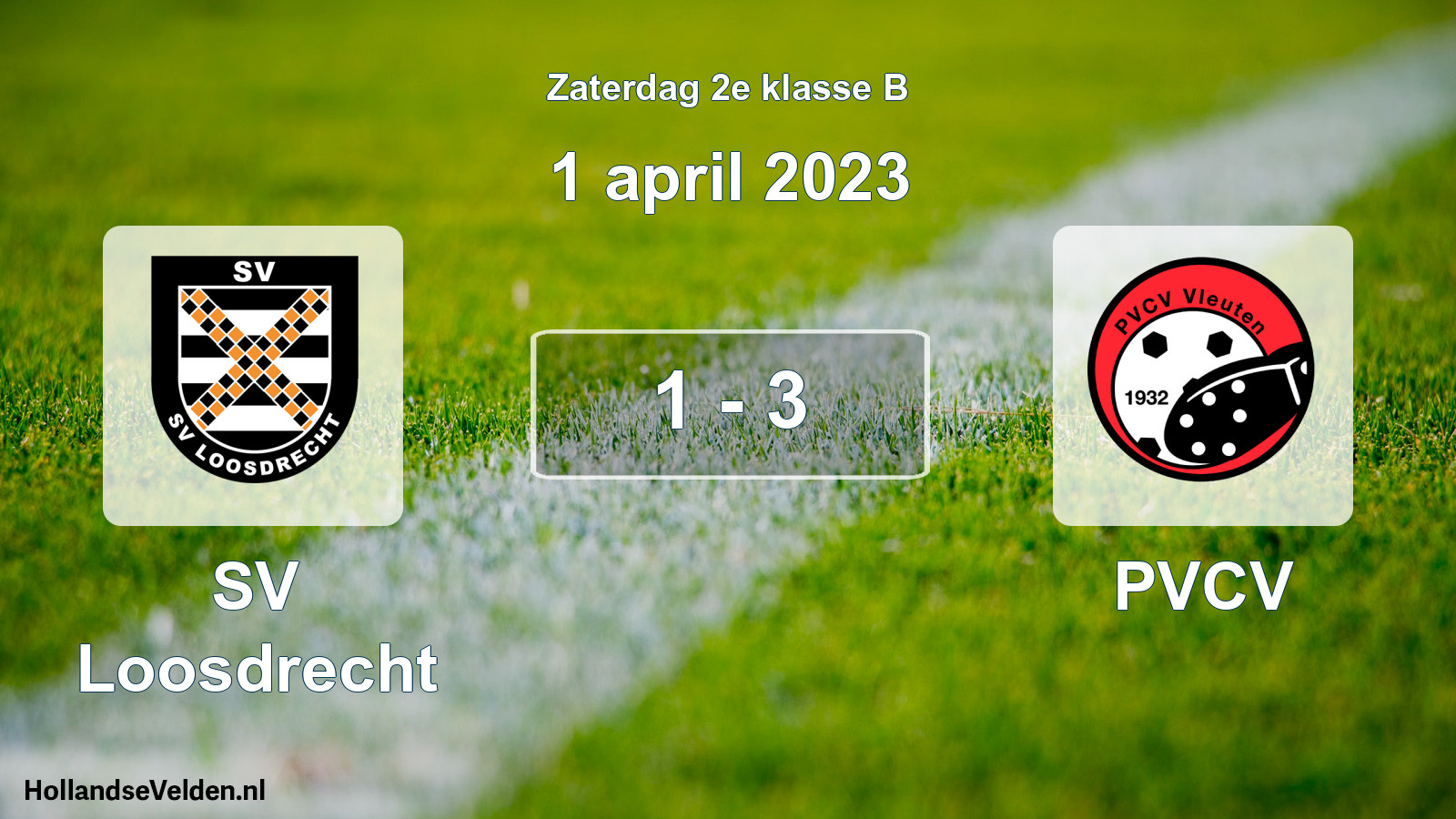 Total number of matches played: SV Loosdrecht - PVCV 1 - 3 (1 April 2023)